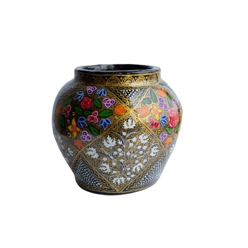 Kashmiri papier-mâché vase