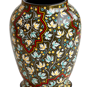 Ornate Floral Pattern Ceramic Vase